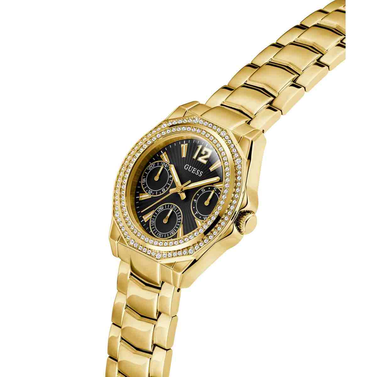 Guess Ritzy Black Dial Gold-Tone Stainless Steel Strap Women's Watch GW0685L4 - view 7