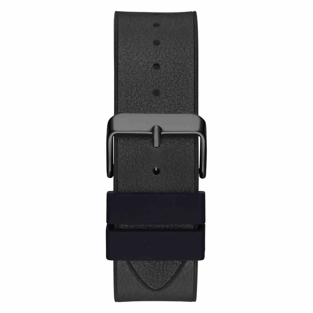 Guess Legend Black Dial Black Leather and Silicone Strap Men's Watch GW0500G2 - view 3