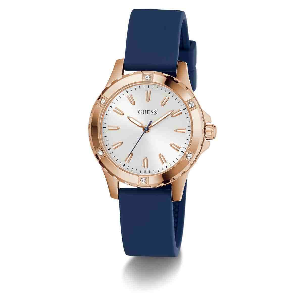 Guess Mist White Dial Blue Silicone Strap Women's Watch GW0949L3 - view 8